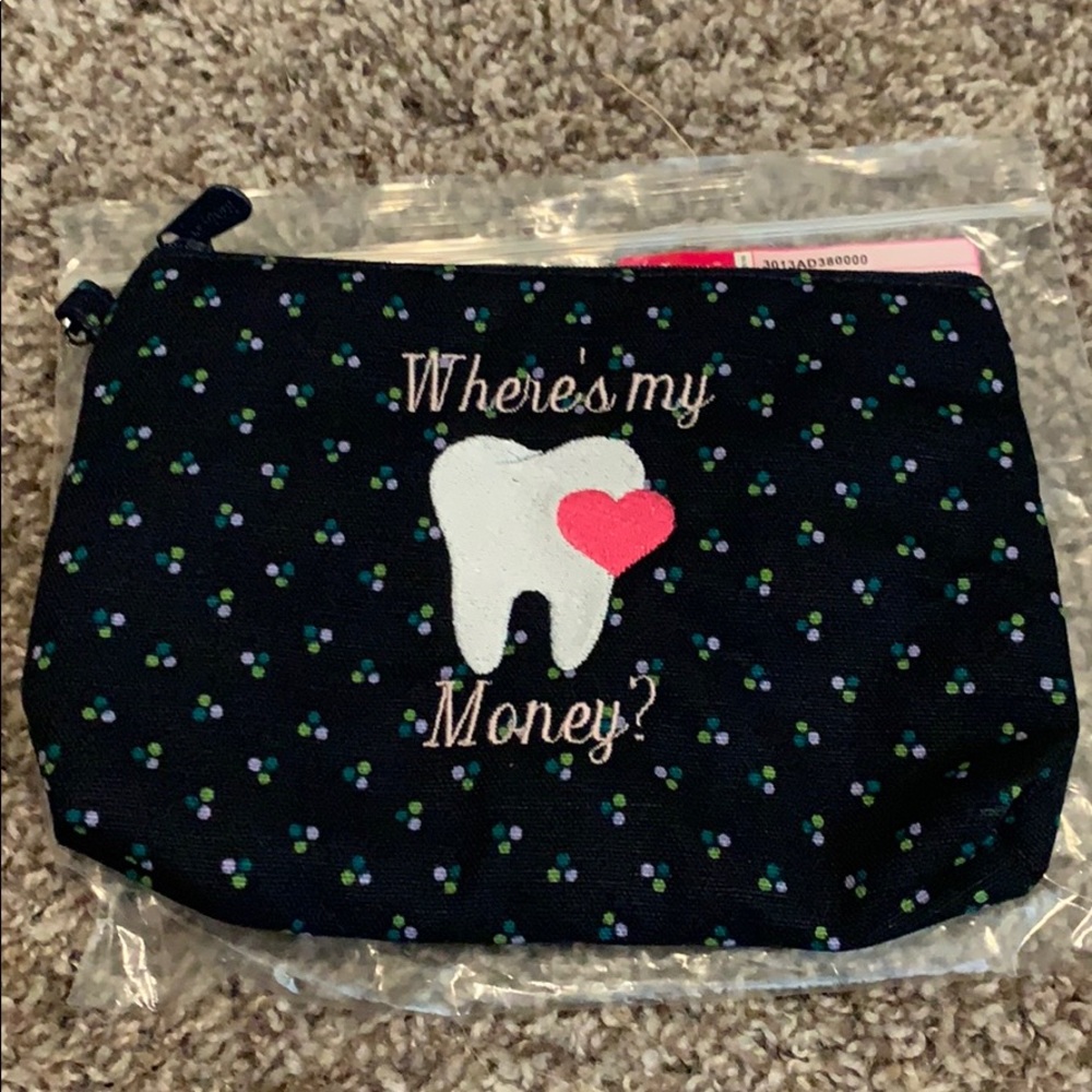 Mini Zipper pouch with personalization.